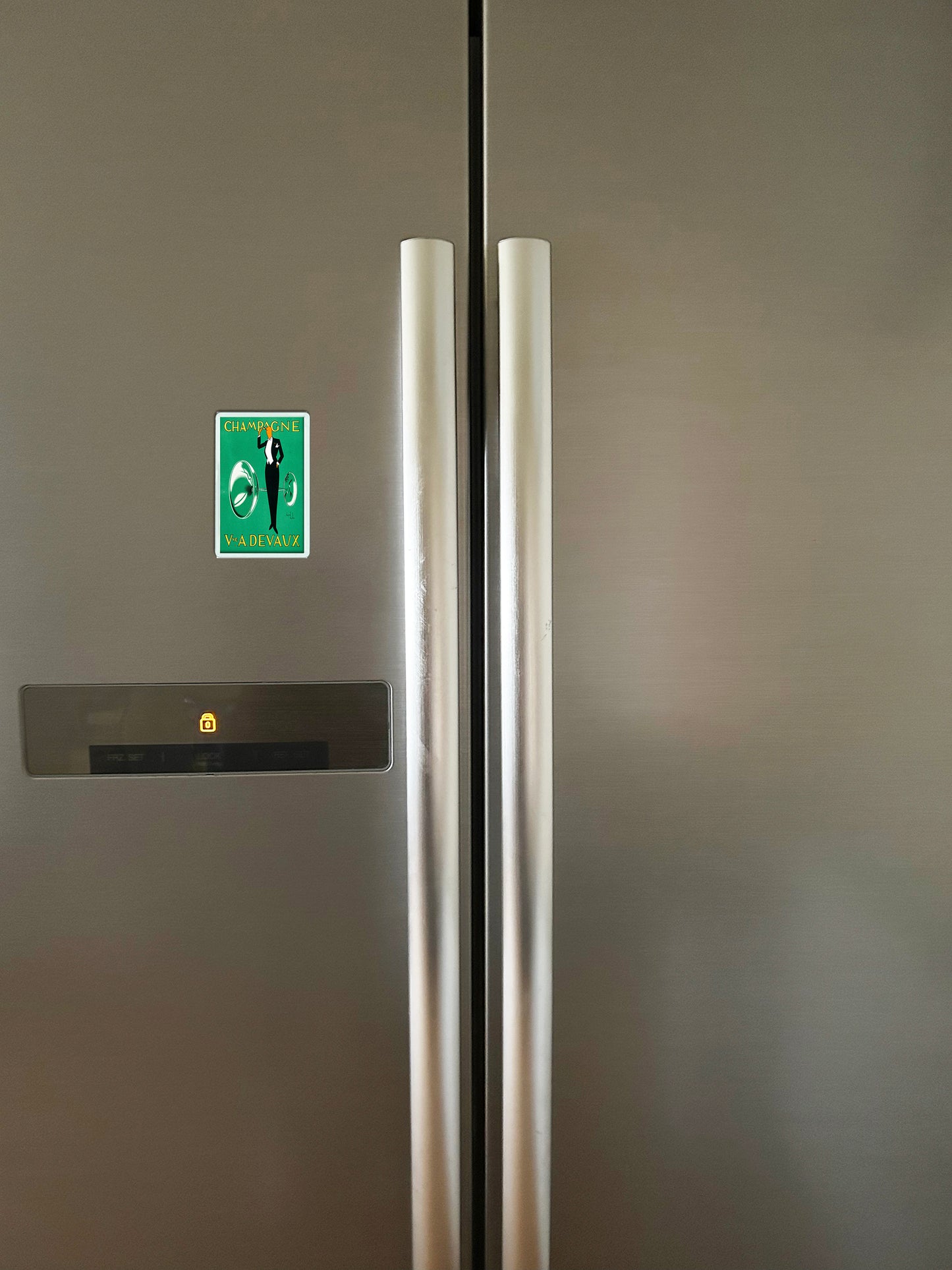 Champagne Ve A Devaux Fridge Magnet