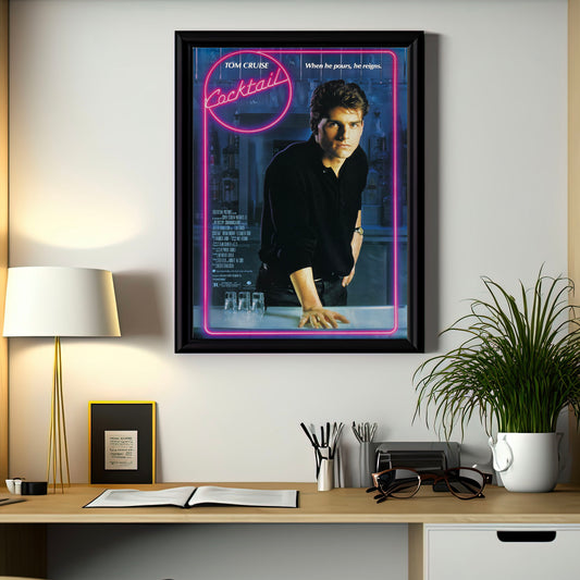Tom Cruise Cocktail Classic 1980s Print ready to frame A5/A4/A3