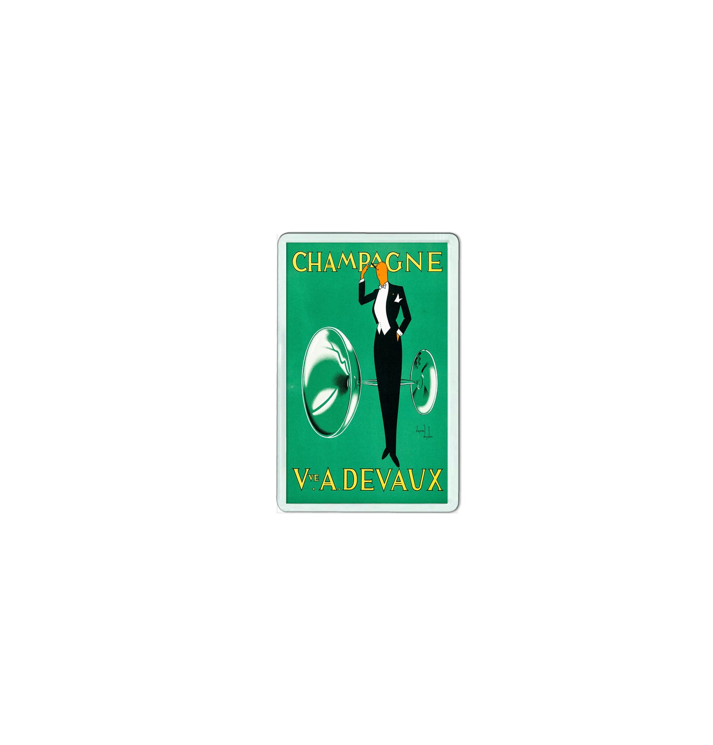 Champagne Ve A Devaux Fridge Magnet